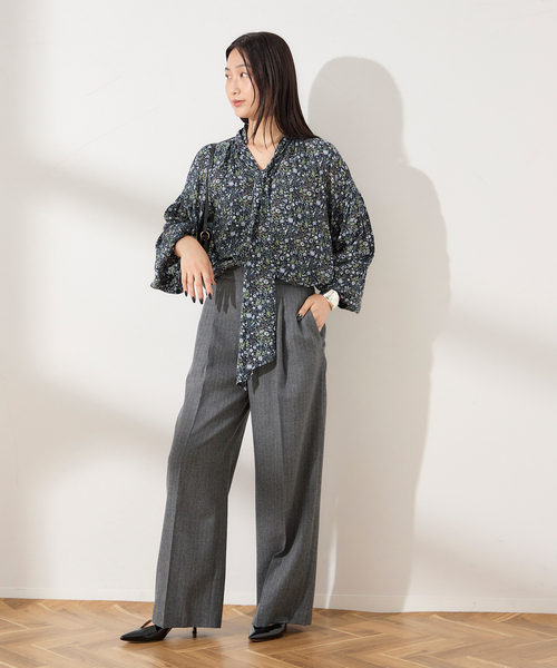 journal standard L'essage(ジャーナルスタンダードレサージュ)の「《追加》IPEKERDOT*フラワー/シアードットボウタイブラウス(シャツ/ブラウス・レディース・ブラック/ネイビー/ブラック系その他・FREE)」の16枚目の写真