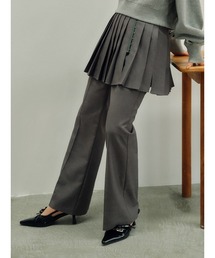 LILY BROWN | アタッチドプリーツスカートパンツ(スラックス)