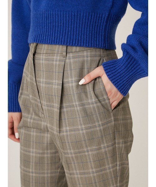 LILY BROWN（リリーブラウン）の「アタッチドプリーツスカートパンツ（スラックス・レディース・グレー/チェック/ダークネイビー・1/0）」の16枚目の写真