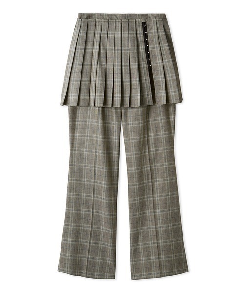 LILY BROWN（リリーブラウン）の「アタッチドプリーツスカートパンツ（スラックス・レディース・グレー/チェック/ダークネイビー・1/0）」の22枚目の写真