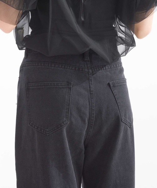 Lo-Fi(ローファイ)の「パール付きデニムパンツ(デニムパンツ・レディース・ブラック・L/M/S)」の11枚目の写真