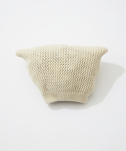 CIAOPANIC TYPY（チャオパニックティピー）の「【24AW新作】【KIDS】ネコ耳メッシュビーニー（ニットキャップ/ビーニー・キッズ・ブラック/オフホワイト/グレー・ONE SIZE）」の9枚目の写真