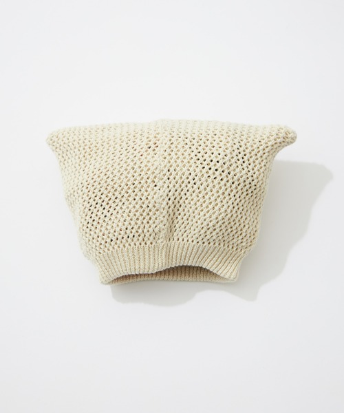 CIAOPANIC TYPY（チャオパニックティピー）の「【24AW新作】【KIDS】ネコ耳メッシュビーニー（ニットキャップ/ビーニー・キッズ・ブラック/オフホワイト/グレー・ONE SIZE）」の4枚目の写真