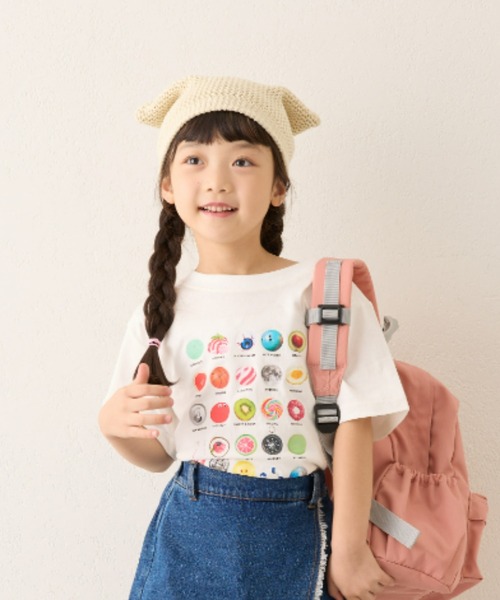 CIAOPANIC TYPY（チャオパニックティピー）の「【24AW新作】【KIDS】ネコ耳メッシュビーニー（ニットキャップ/ビーニー・キッズ・ブラック/オフホワイト/グレー・ONE SIZE）」の15枚目の写真