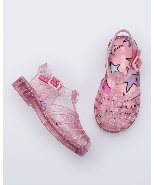 melissa(メリッサ)の「MINI MELISSA POSSESSION SHINY ELEMENTS BB(サンダル・キッズ・クリア/ピンク・22-23/25-26/27/24)」の7枚目の写真