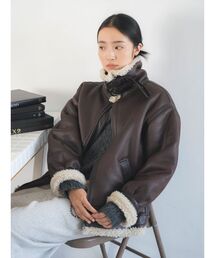 Ungrid | フェイクムートンボアブルゾン(ブルゾン)