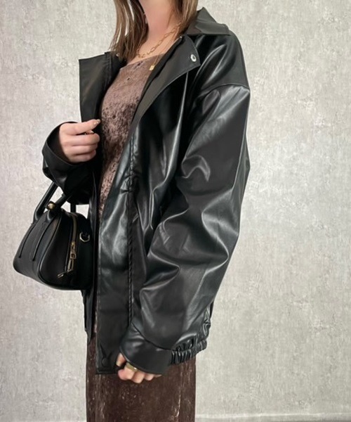 大人気　90s レザージャケット　短丈　ブルゾン　ゆるだぼ　バックプリント 90s MOONDANTE 本革 短丈 レザージャケット ボンバージャケット
