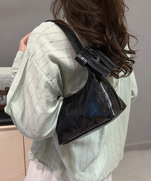 00s archive 2way 軽量 レザーショルダーバッグ リュック y2k FREE STYLISTS ショルダーバッグ バッグ Y2K メタリック