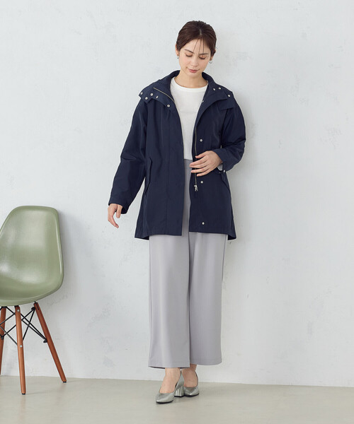 COMME CA MODELS(コムサモデルズ)の「【美しいベーシックパンツ】ポリエステルレーヨン ストレッチワイドパンツ(その他パンツ・レディース・チャコールグレー/グレー系その他/ライトグレー/ブラック・X-SMALL/X-LARGE/LARGE/MEDIUM/SMALL)」の6枚目の写真