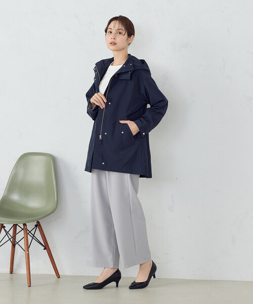 COMME CA MODELS(コムサモデルズ)の「【美しいベーシックパンツ】ポリエステルレーヨン ストレッチワイドパンツ(その他パンツ・レディース・チャコールグレー/グレー系その他/ライトグレー/ブラック・X-SMALL/X-LARGE/LARGE/MEDIUM/SMALL)」の7枚目の写真