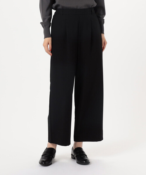 COMME CA MODELS(コムサモデルズ)の「【美しいベーシックパンツ】ポリエステルレーヨン ストレッチワイドパンツ(その他パンツ・レディース・チャコールグレー/グレー系その他/ライトグレー/ブラック・X-SMALL/X-LARGE/LARGE/MEDIUM/SMALL)」の11枚目の写真