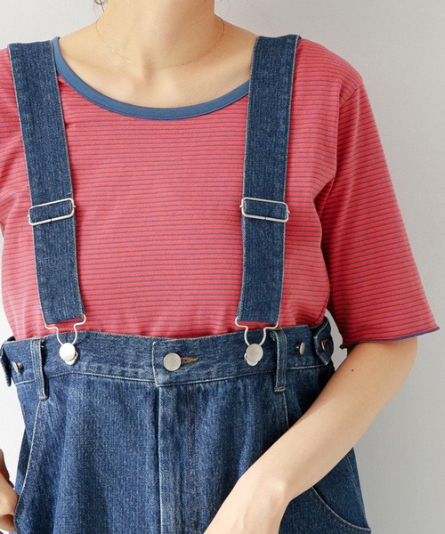 URBAN RESEARCH Sonny Label（アーバンリサーチサニーレーベル）の「マイクロボーダープルオーバー（Tシャツ/カットソー・レディース・レッド系その他/ブルー系その他/グリーン系その他・FREE）」の4枚目の写真