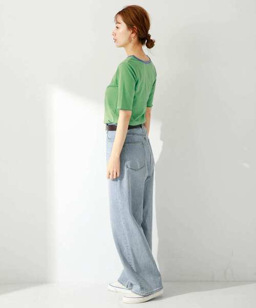 URBAN RESEARCH Sonny Label（アーバンリサーチサニーレーベル）の「マイクロボーダープルオーバー（Tシャツ/カットソー・レディース・レッド系その他/ブルー系その他/グリーン系その他・FREE）」の19枚目の写真