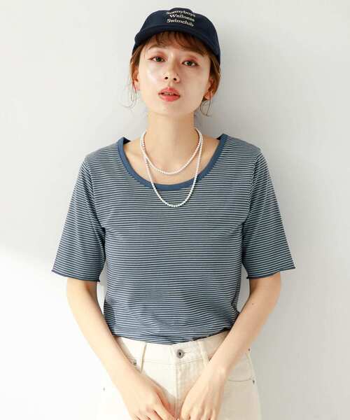 URBAN RESEARCH Sonny Label（アーバンリサーチサニーレーベル）の「マイクロボーダープルオーバー（Tシャツ/カットソー・レディース・レッド系その他/ブルー系その他/グリーン系その他・FREE）」の22枚目の写真