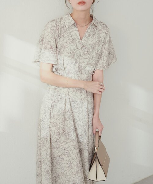 natural couture（ナチュラルクチュール）の「スキッパー衿フレア袖