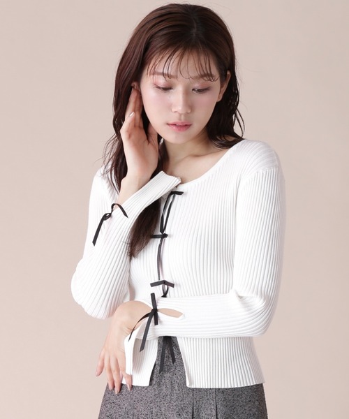 JILL by JILL STUART（ジルバイジルスチュアート）の「◇リボンニット