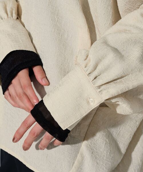 GALLEST（ギャレスト）の「◆ジャカードフォルムブラウス（シャツ/ブラウス・レディース・アイボリー/ブラック/ブルー系その他・34/38）」の19枚目の写真