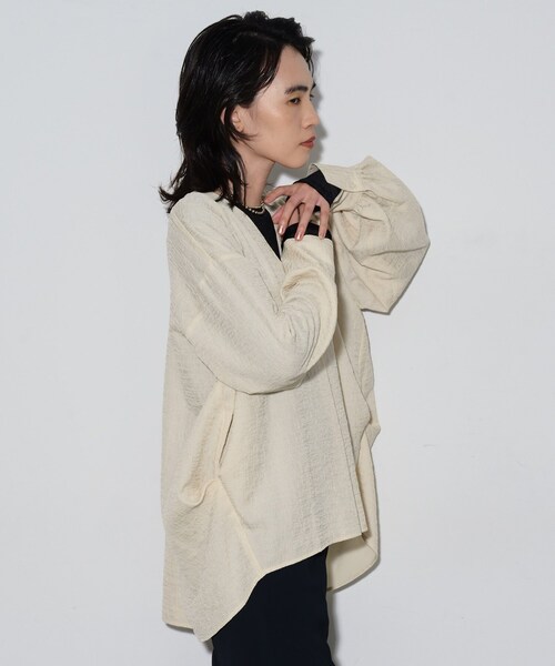 GALLEST（ギャレスト）の「◆ジャカードフォルムブラウス（シャツ/ブラウス・レディース・アイボリー/ブラック/ブルー系その他・34/38）」の17枚目の写真