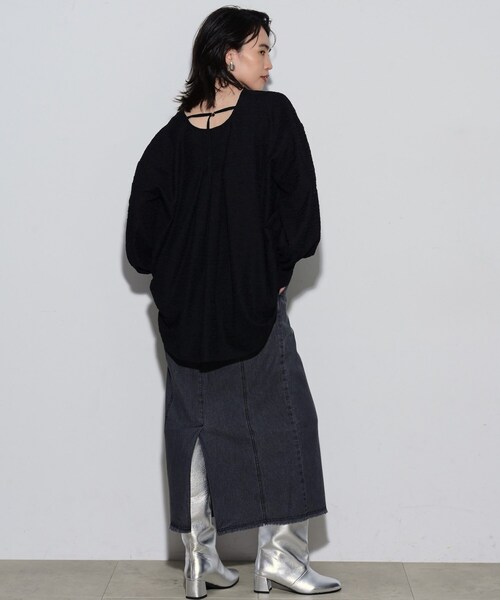 GALLEST（ギャレスト）の「◆ジャカードフォルムブラウス（シャツ/ブラウス・レディース・アイボリー/ブラック/ブルー系その他・34/38）」の11枚目の写真