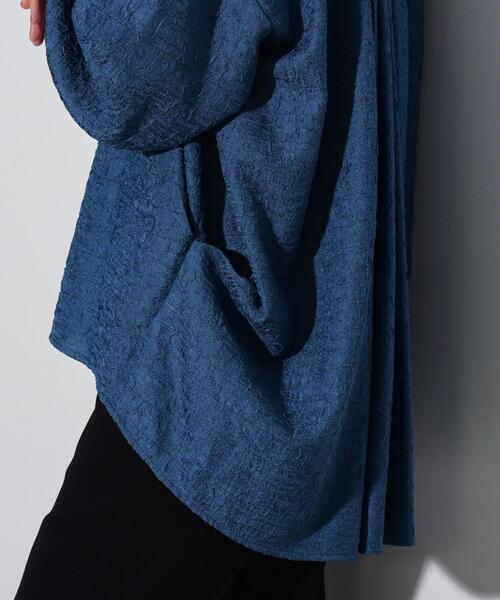 GALLEST（ギャレスト）の「◆ジャカードフォルムブラウス（シャツ/ブラウス・レディース・アイボリー/ブラック/ブルー系その他・34/38）」の5枚目の写真