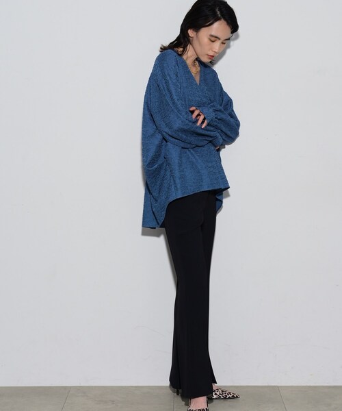 GALLEST（ギャレスト）の「◆ジャカードフォルムブラウス（シャツ/ブラウス・レディース・アイボリー/ブラック/ブルー系その他・34/38）」の22枚目の写真