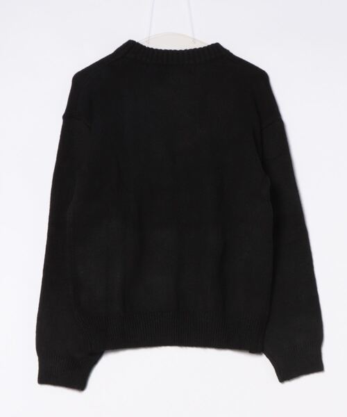 aimoha（アイモハ）の「aimoha men Edgy Distressed Hem Sweater（ニット/セーター・メンズ・ブラック/ホワイト/ライトグレー・MEDIUM/LARGE/X-LARGE/XX-LARGE/XXX-LARGE）」の4枚目の写真