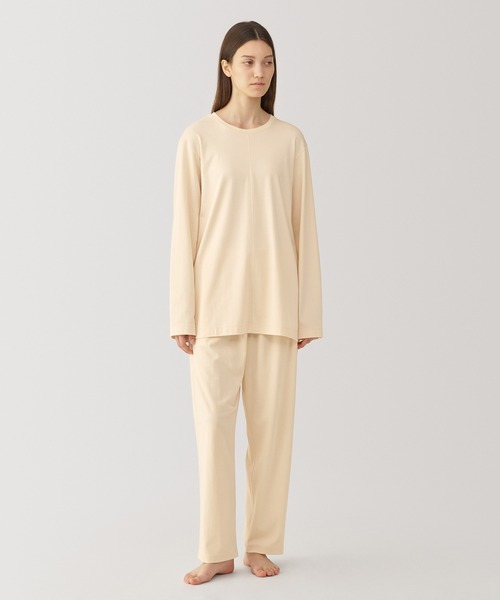 無印良品(ムジルシリョウヒン)の「〔MUJI Labo〕男女兼用 スムースジャージーリラックスパンツ(ルームウェア/パジャマ・メンズ・ブラック/ベージュ・L/M/S)」の14枚目の写真