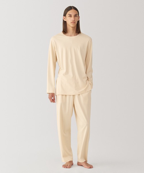 無印良品(ムジルシリョウヒン)の「〔MUJI Labo〕男女兼用 スムースジャージーリラックスパンツ(ルームウェア/パジャマ・メンズ・ブラック/ベージュ・L/M/S)」の20枚目の写真