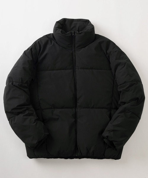 make a ray!（メイク ア レイ！）の「ルーズシルエット スタンドカラーデザイン 中綿パファージャケット/ダウンジャケット（ダウンジャケット/コート・メンズ・ブラック/アイボリー/グレー・M/L/XL）」の2枚目の写真