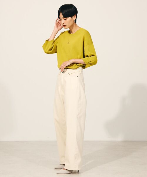 AMERICAN HOLIC(アメリカンホリック)の「ワイドデニム(デニムパンツ・レディース・ライトインディゴブルー/ベージュ・L/XS/S/M)」の9枚目の写真