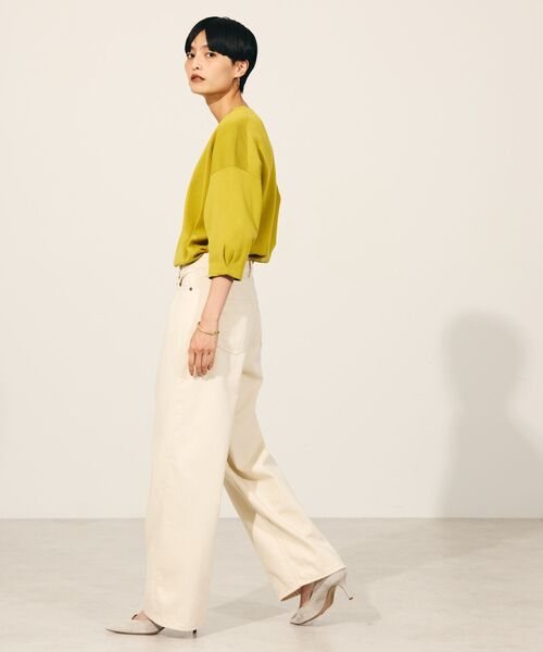 AMERICAN HOLIC(アメリカンホリック)の「ワイドデニム(デニムパンツ・レディース・ライトインディゴブルー/ベージュ・L/XS/S/M)」の10枚目の写真