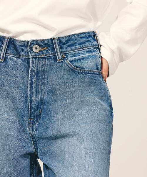 AMERICAN HOLIC(アメリカンホリック)の「ワイドデニム(デニムパンツ・レディース・ライトインディゴブルー/ベージュ・L/XS/S/M)」の16枚目の写真