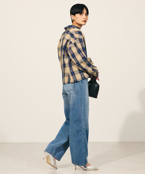 AMERICAN HOLIC(アメリカンホリック)の「ワイドデニム(デニムパンツ・レディース・ライトインディゴブルー/ベージュ・L/XS/S/M)」の21枚目の写真