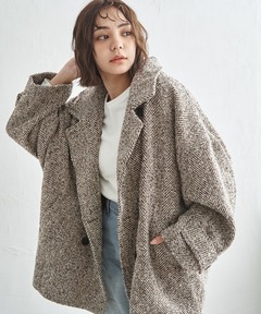 ステンカラーカールシャギーブルゾン（ブルゾン）｜LIAN（リアン）の