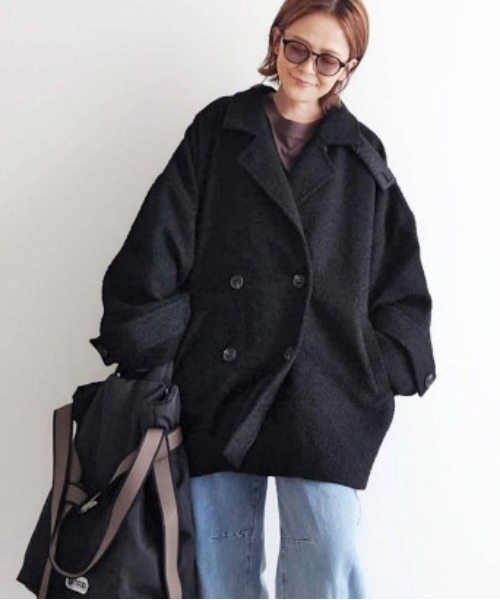 セール】【 notch.by yui 】Re arrival 2025AW ヘリンボーンPコート