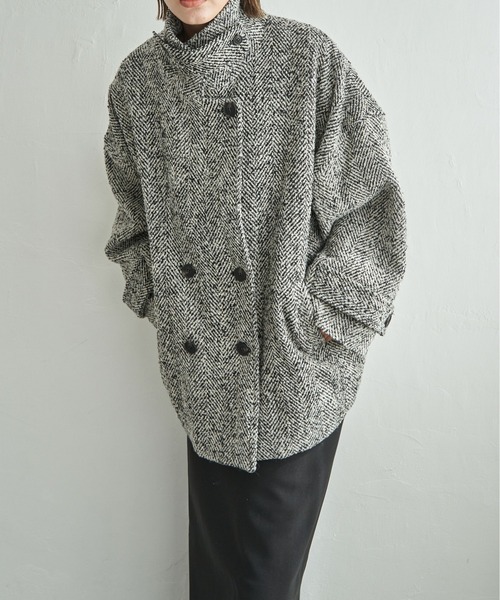 ★専用★【 notch.by yui 】ヘリンボーンＰコート セール】Re arrival 2025AW【 notch.by yui 】ヘリンボーンP