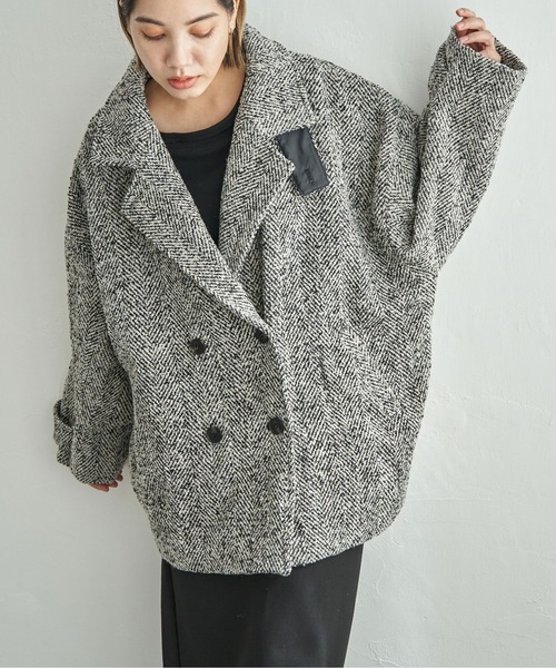 セール】【 notch.by yui 】Re arrival 2025AW ヘリンボーンPコート