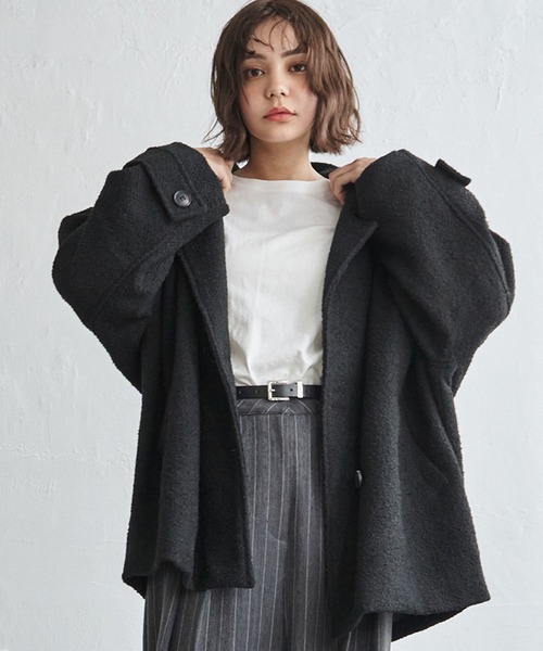 セール】【 notch.by yui 】Re arrival 2025AW ヘリンボーンPコート