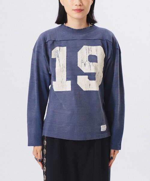 新品 BEAMS別注ULTERIOR スビンコットン ロングスリーブ Tシャツ紺 Brilla per il gusto（ブリッラ ペル イル グスト）【別注