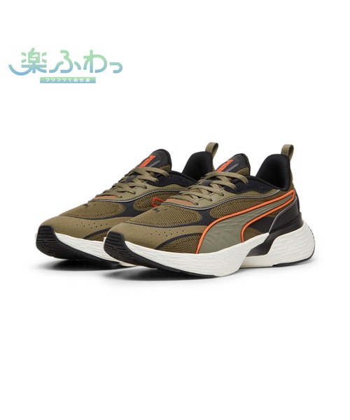PUMA(プーマ)の「PUMA プーマ ユニセックス ソフトライド スウェイ チェイス ランニングシュ(スニーカー・メンズ・オリーブ/ブラック系その他・23.0cm/23.5cm/24.0cm/24.5cm/25.0cm/25.5cm/26.0cm/26.5cm/27.0cm/27.5cm/28.0cm/28.5cm/29.0cm/29.5cm/30.0cm/22.0cm)」の3枚目の写真