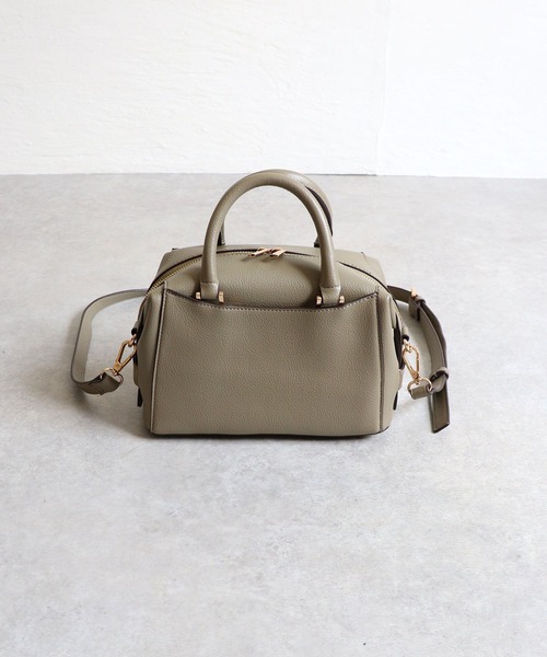 MIAN （ミアン）の「2wayミニボストンバッグ（ボストンバッグ・レディース・カーキ/ブラック/アイボリー/ブラウン・FREE）」の5枚目の写真