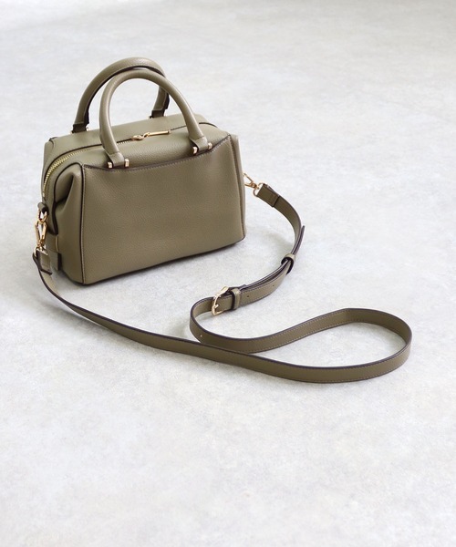 MIAN （ミアン）の「2wayミニボストンバッグ（ボストンバッグ・レディース・カーキ/ブラック/アイボリー/ブラウン・FREE）」の16枚目の写真