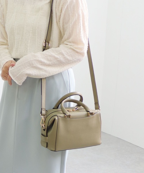 MIAN （ミアン）の「2wayミニボストンバッグ（ボストンバッグ・レディース・カーキ/ブラック/アイボリー/ブラウン・FREE）」の20枚目の写真