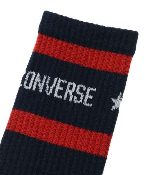 CONVERSE TOKYO(コンバーストウキョウ)の「LOGO RIB LINE SOX(ソックス/靴下・レディース・グリーン/ネイビー/ブラック・1/3)」の5枚目の写真