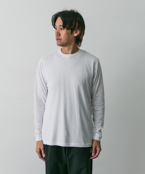 URBAN RESEARCH DOORS（アーバンリサーチドアーズ）の「『別注』Hanes×DOORS　2P DOORS Fit Long-Sleeve T-shirts2（Tシャツ/カットソー・メンズ・ホワイト・MEDIUM/LARGE/X-LARGE）」の9枚目の写真