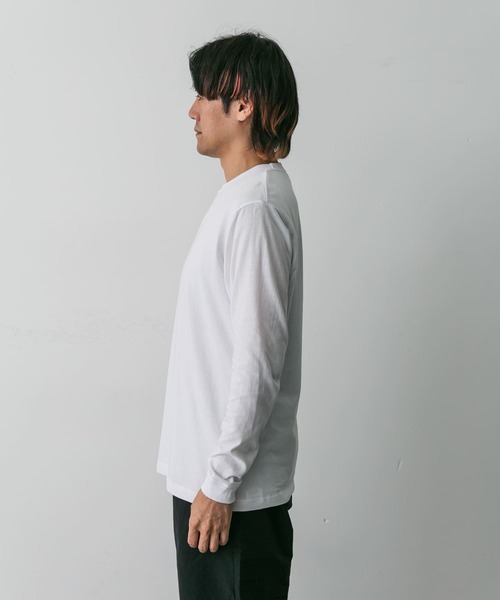 URBAN RESEARCH DOORS（アーバンリサーチドアーズ）の「『別注』Hanes×DOORS　2P DOORS Fit Long-Sleeve T-shirts2（Tシャツ/カットソー・メンズ・ホワイト・MEDIUM/LARGE/X-LARGE）」の10枚目の写真