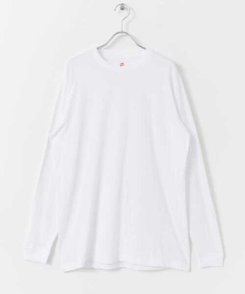 URBAN RESEARCH DOORS（アーバンリサーチドアーズ）の「『別注』Hanes×DOORS　2P DOORS Fit Long-Sleeve T-shirts2（Tシャツ/カットソー・メンズ・ホワイト・MEDIUM/LARGE/X-LARGE）」の18枚目の写真