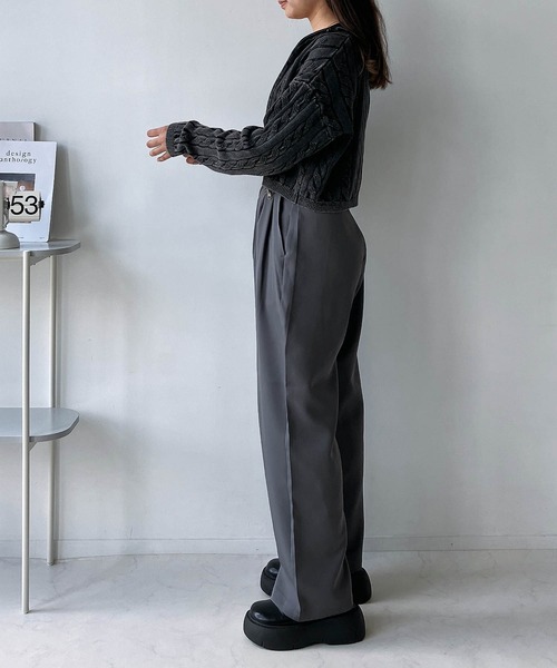 AS KNOW AS plus（アズノゥアズプラス）の「◇重ね着風ロゴハイ