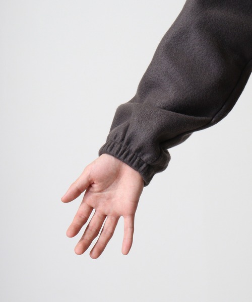 FUNALIVE（ファンアライブ）の「両面起毛オーバーサイズ アノラックパーカー（パーカー・メンズ・スミクロ/ライトカーキ/ブラック/杢グレー・M/L/LL）」の18枚目の写真