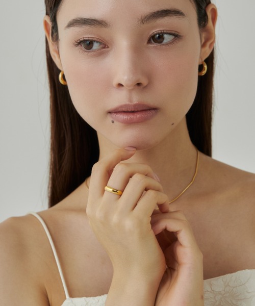 ciite' surgical stainless(シーテサージカルステンレス)の「【 金属アレルギー対応 】シンプルリング サージカルステンレス(リング・レディース・シルバー/ゴールド・13号/9号/11号)」の15枚目の写真